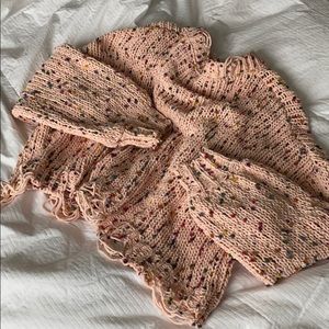 Pink Lily Cropped Pink Confetti sweater